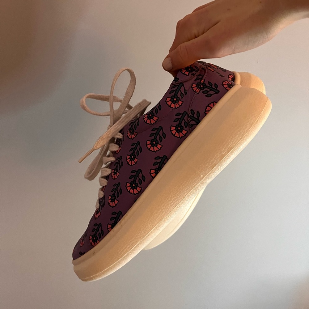 Anthropologie Floral Sneakers Size 39